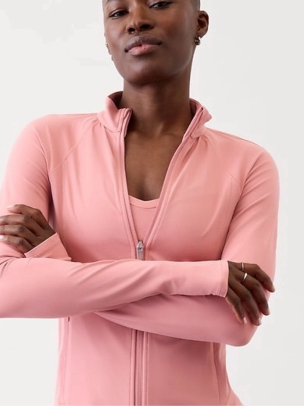 NWT: Athleta Dusty Pink Full-Zip Utility Jacket